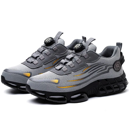 Men's Safety Shoes Air Cushion Protection Safety Boots Fashionable Casual Shoes Breathable Odor Protection Men's Work Shoes