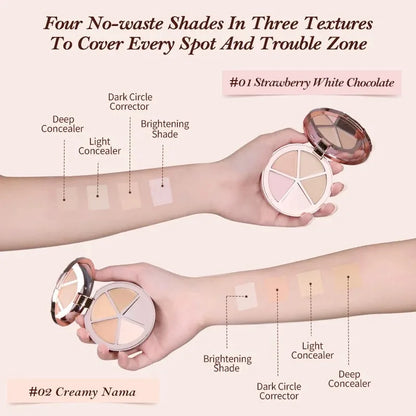 Makeup Set Swan Ballet Concealer Palette Embossed Blusher Shine Lipstick Kit With Bag THE SWEETIE BEAR Bunny Garden