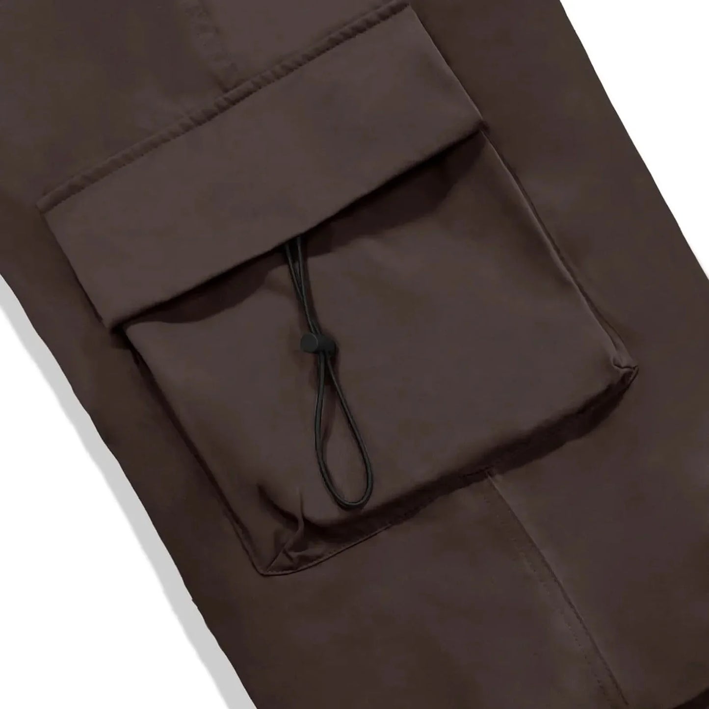 Cool Streetwear Versatile Quicky Drying Wide Leg Low Waist Drawstring Cargo Trousers Fashion Daily Casual Pockets Pants For Male