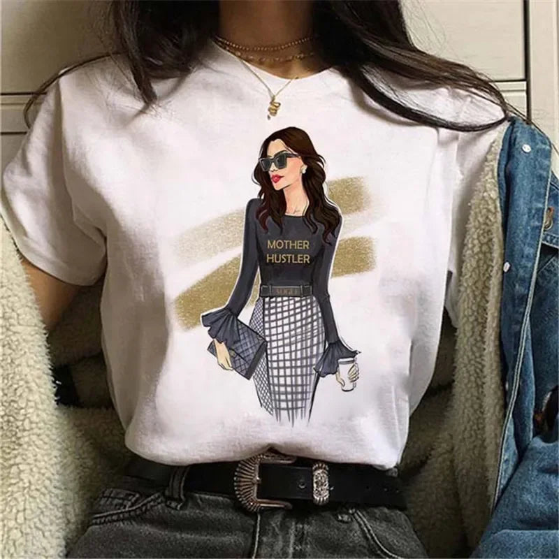 Women T Shirt London Paris New York City Travel Graphic Print Fashion Streetwear Urban Vacation Casual Short Sleeve