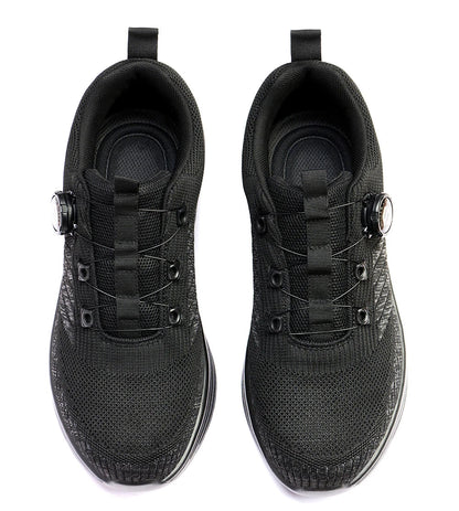 New Men's Rotary Buckle Safety Shoes Anti-Impact Anti-Piercing Lightweight Work Boots Fashion Sporty Design for Outdoor Pro