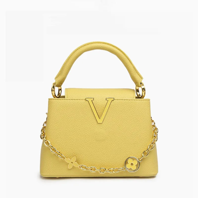 Tote bag 2025 new Himalayan V-shaped portable light luxury single shoulder crossbody bag for women
