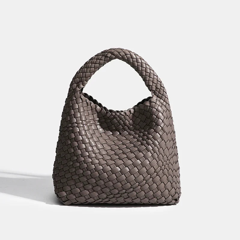Designer bag Luxury 2024 woman bag Brand New Product PU Small size hand-woven bucket bag High quality Women's handbag