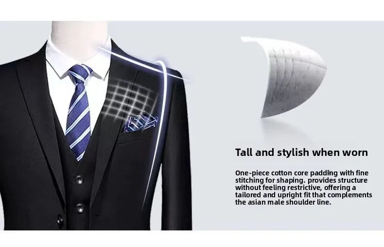 Suits Men's Fashionable Formal Tailored Solid-color Dance Singer Trend Host Casual Wedding Banquet Dress Star Performance Suit