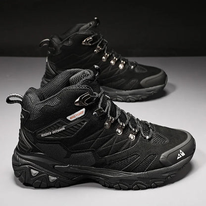 Hiking Boot Men Outdoor Boots Suede High Top Trekking Sport Men Shoes Rainproof Tactical Combat Military Boots