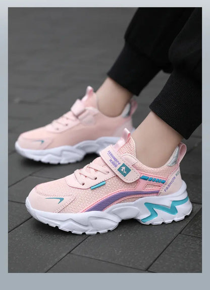 Children's Sports Shoes Kids Running Sneakers for Boys Girls Air Mesh Breathable Outdoor School Casual Fashion Shoes Anti-skid