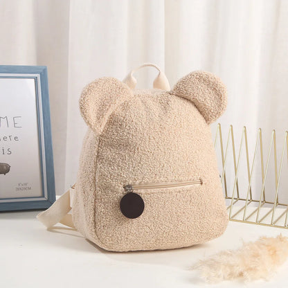 Personalised Bear Backpacks Custom Name Portable Children Travel Shopping Rucksacks Women's Cute Bear Shaped Shoulder Backpack