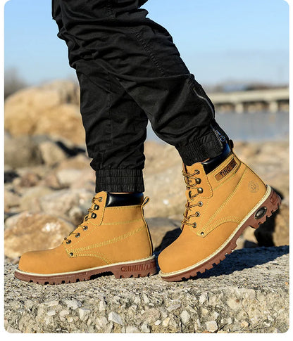 Four Season Labor Protection Shoes Anti Smashing Anti Piercing Steel ToeCap Anti Slip SafetyShoesWear-resistant Protective Shoes