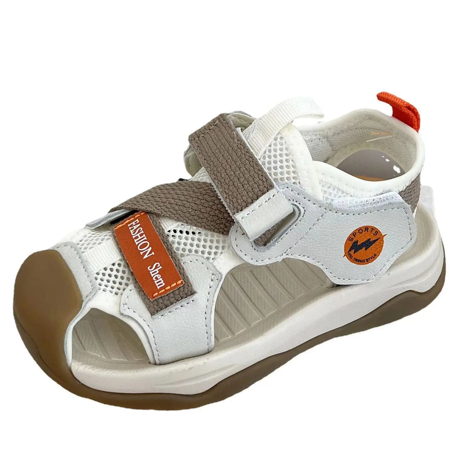 Boys' Sandals Children's Toddler Shoes 1-12 Years Beige Children's Beach Sandals Black Versatile Casual Kids' Sports Sandals