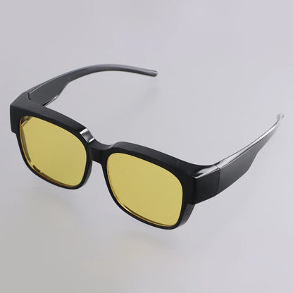 For Driving Riding That Can Be Worn over Other Glasses Wrap Around Square Shades Fit Over Glasses Sunglasses Polarized