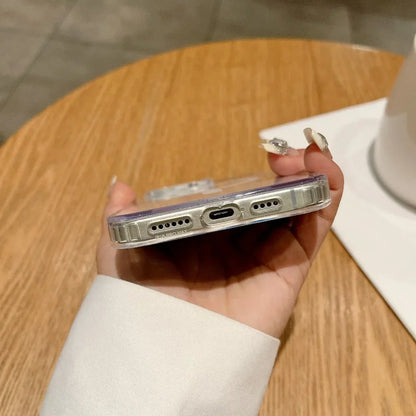 Luxury Clear Magnetic Case for MagSafe for iPhone 16 Plus 16 Pro Max Case With Camera Touch Buttons Case Wireless Charging Cover