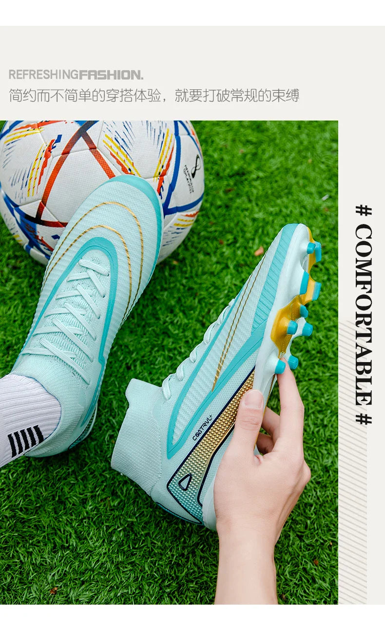 New Men Soccer Shoes Cleats Football Boots Professional Women Unisex Ultralight Match Grass Futsal High-quality TF/FG Sneakers