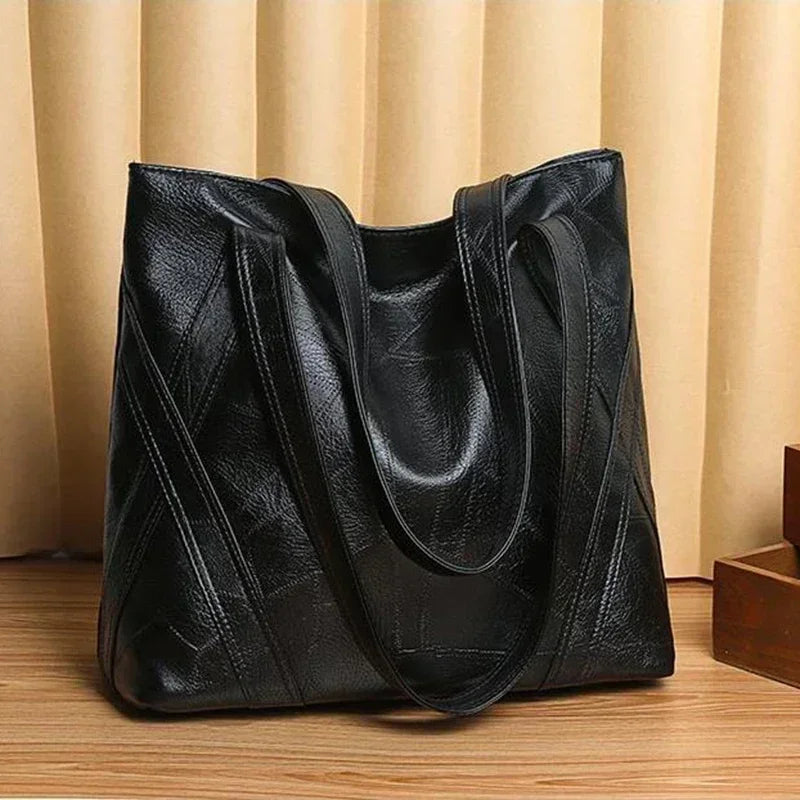 PU Zipper High Quality Women's Shoulder Bag 2024 Soft Faced  Large Capacity Fashionable Commuting Women's Shoulder Bag