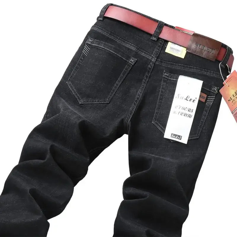 2026 Brand Best Price Comfort Straight Denim Pants Men's Jeans Business Casual Elastic Male High Quality Trousers