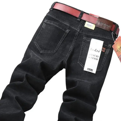 2026 Brand Best Price Comfort Straight Denim Pants Men's Jeans Business Casual Elastic Male High Quality Trousers