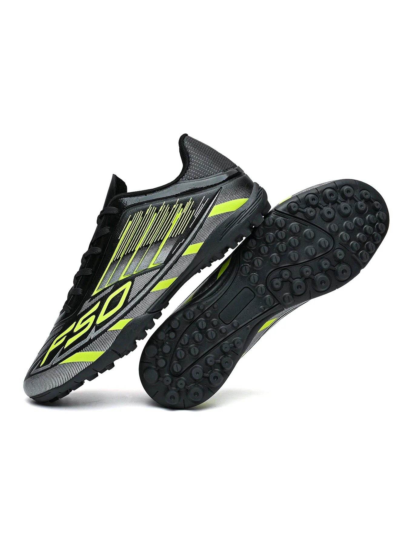 Men Women Kids TF Turf Soccer Cleats Training Wear Non-Slip Wear-Resistant PU Fabric Rubber Sole