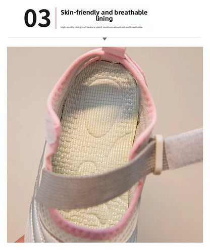 New Spring New Children Casual Shoes for Girls Non-Slip Breathable Casual Toddler Footwear Shoes for Daily Wear Soft Comfortable