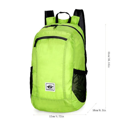 Portable Foldable Backpack,Men Women Ultralight Folding Bag,Outdoor Climbing Cycling Hiking  Knapsack Travel Daypack