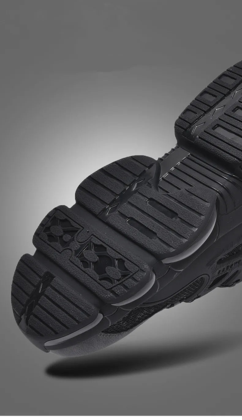 Anti-slip Safety Shoes Men Rotary Button Safety Shoes for Men Work Shoes Anti-smash Men's Sports Shoes Safety Pro