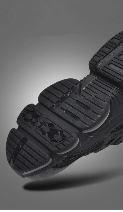 Anti-slip Safety Shoes Men Rotary Button Safety Shoes for Men Work Shoes Anti-smash Men's Sports Shoes Safety Pro