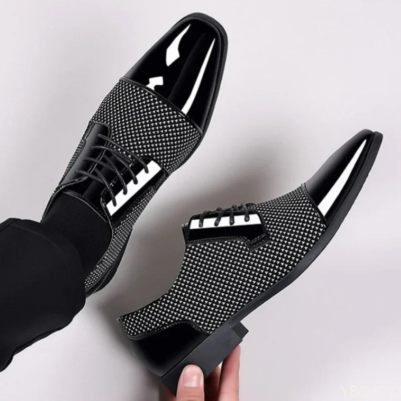 Large Size Fashionable Men's Office Formal Shoes, Low Cut Daily Comfortable Pointed Multifunctional Men's Wedding Shoes 2026