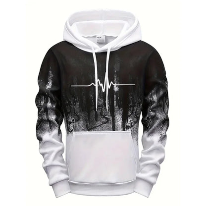 High Quality Men's Tracksuit Casual Jogging Men Versatile Sweatshirts Sweat Pants Fashion Comfort Daily Sports Simple Hoodie Set