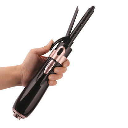 Multi-functional salon hot air hair dryer brush set, hair curler comb, interchangeable brush head, automatic hair curler