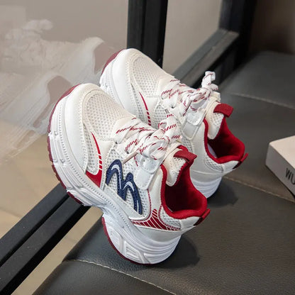 2026 Spring Autumn Children Chunky Mesh Sneakers Toddlers Boys Girls Casual Sports Shoes Patchwork School Kids Basketball Shoes