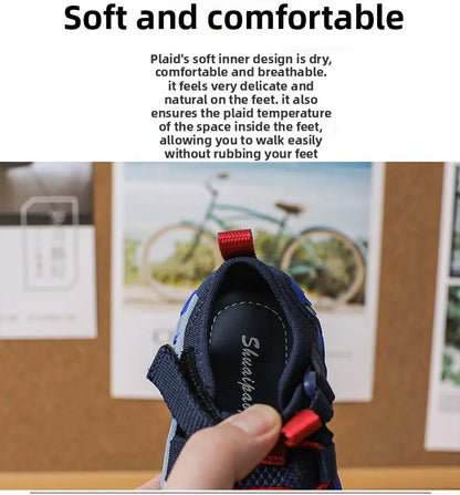 Baby Camouflage Sandals Boys Anti-kick Anti-slip Sport Sandals Girls Breathable Mesh Sandals
