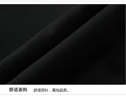Suit (Blazer+ Vest + Pants) Men's Fashion Gentleman Business Outdoor Standing Collar Gentleman Wedding Work Casual MAO Suit