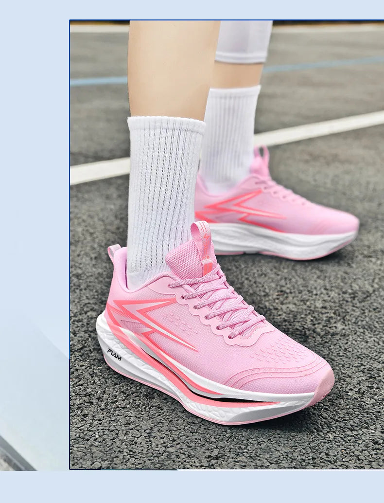 Running Shoes Speciality Marathon Men Sports Breathable Lightweight Carbon Board Women's Comfortable Athletic Nonskid Sneakers