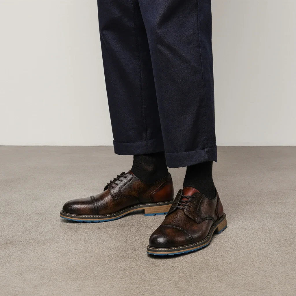 Retro Men Derby Shoes Men Casual shoes Fashion Men Leather Shoes