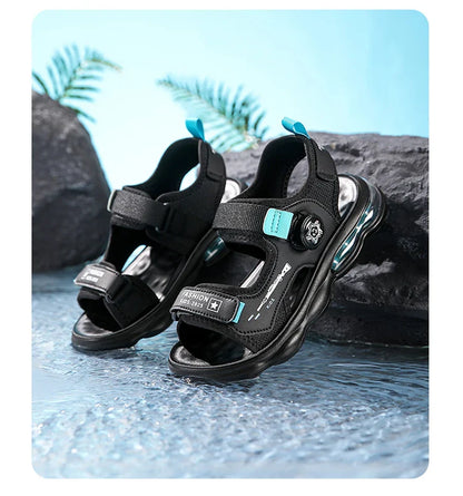 Summer New Air Cushion Sandals Children's Sports and Leisure Shoes Teenagers and Children Outdoor Water Beach Quick Drying Shoes