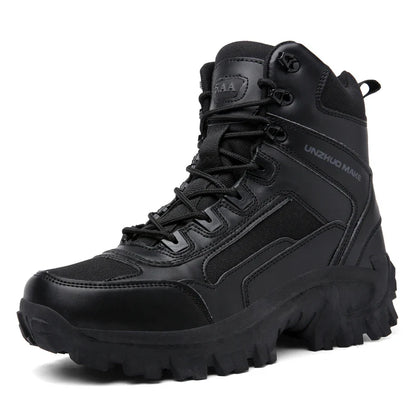 Men'sHiking Shoes Tactical Sport Shoes Male High Top Waterproof Outdoor Mountain Climbing Shoes Hunting Boots Men Outdoor Boots