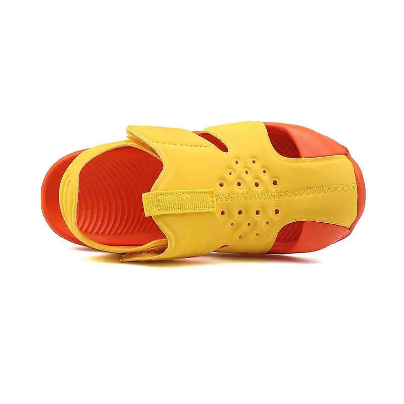 Summer Children's Beach Sandals Non-slip Soles Soft Comfortable Fashion Sports  Casual Boys Girls Baby Shoes Kids Flats Sandals