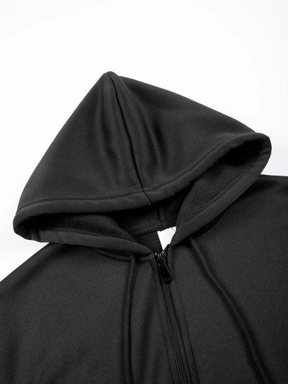 Men's Zip Hoodie Jacket Hooded Sports Outdoor Daily Basic Casual Autumn Winter Hoodies Sweatshirts Cardigan Jacket