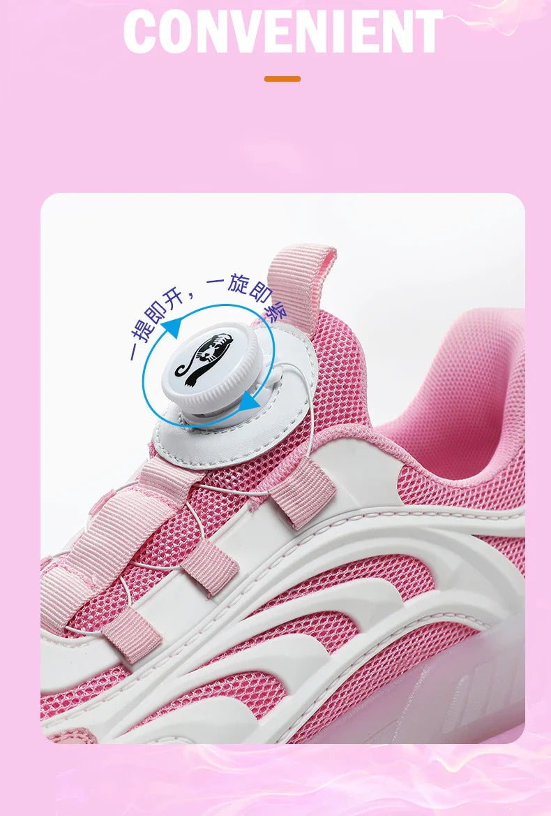 New Kids Wheels Roller Skate Shoes Boys Girls Swivel Buckle LED Light Luminous rechargeable Outdoor Children's Casual Sneakers