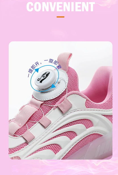 New Kids Wheels Roller Skate Shoes Boys Girls Swivel Buckle LED Light Luminous rechargeable Outdoor Children's Casual Sneakers