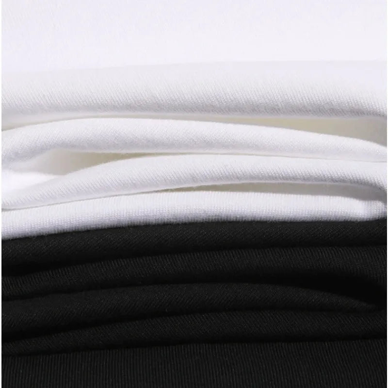 Plus Size T-shirt 2025 Summer Men's Street Trend Animation Mewtwo Printing Casual Versatile Harajuku