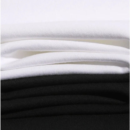 Plus Size T-shirt 2025 Summer Men's Street Trend Animation Mewtwo Printing Casual Versatile Harajuku