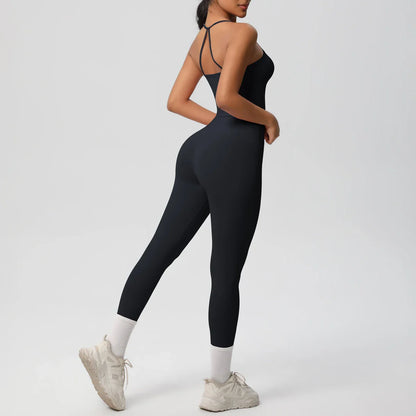 Halter Yoga Top Set Fitness Gym Suit Training Sleeveless Sport Gym Tops Crossover Back Sports Underwear  Tummy Control Slimming