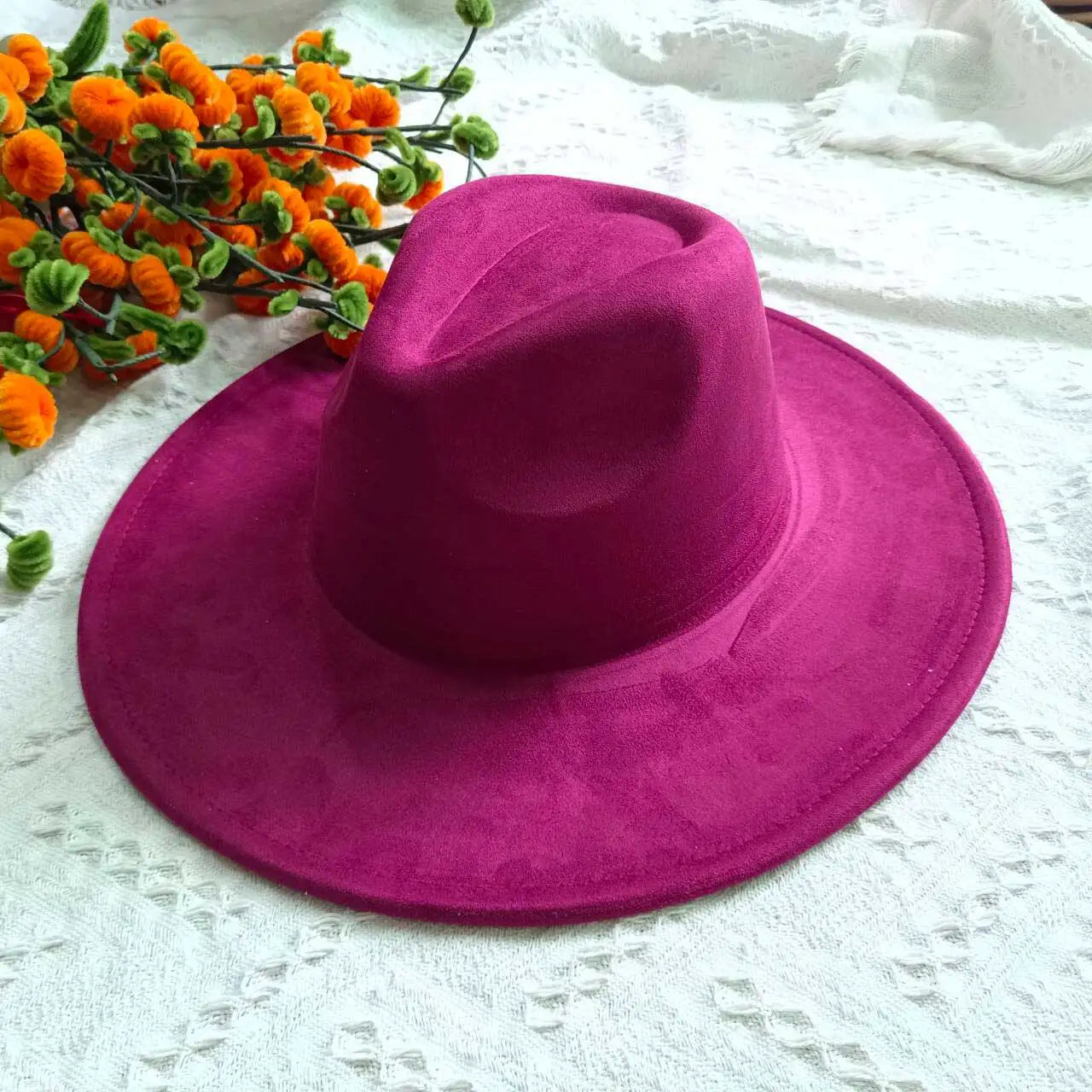 Hats Blank Hats for Burning Multicolor teardrop shaped Top 9.5cm Brim Unisex Jazz Hat Church Hat