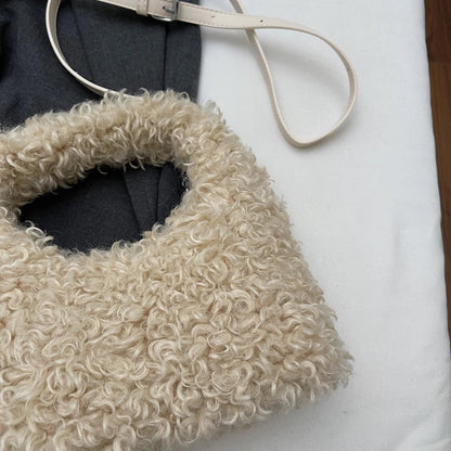 Plush Sweet Shoulder Bags for Women Cute Autumn and Winter 2025 New Versatile Fashion Large Capacity Women's Handbags