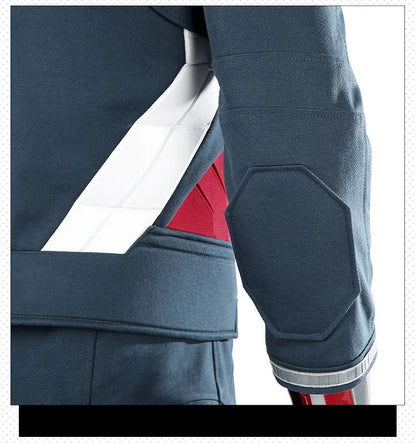New Superhero Cosplay Costume Captain Steve Rogers Suit Adult Men Halloween Comic Con Outfit Custom Made Superhero Jumpsuit