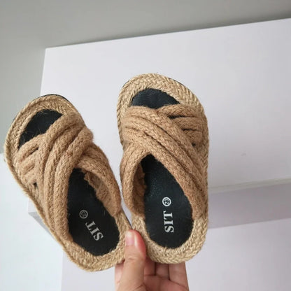 New Girls' Sandal Open Toe Boys Home slipper Breathable Children's sandy beach Shoes 1-10 Years Old Summer Amorous Feelings