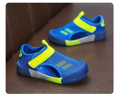 New Children Casual Mesh Shoes Boys Beach Sandals Kids Lightweight Closed Toe Baby Sport Sandals for Girls Eu Size 23-36