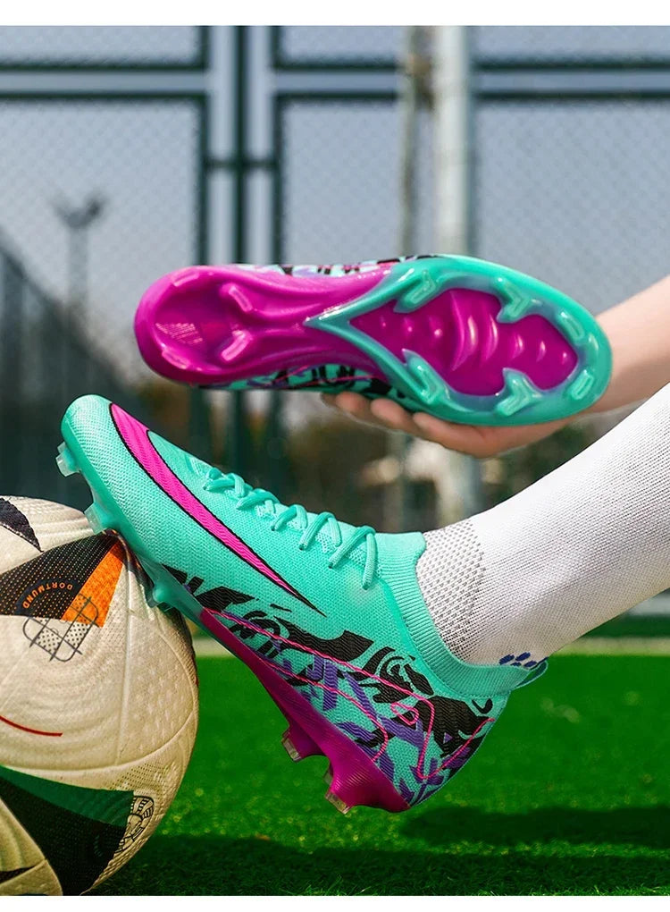 Hot Selling Soccer Shoes Society Professional Grass Training Original Football Field Boots Cleats Indoor Non Slip Futsal Sneaker