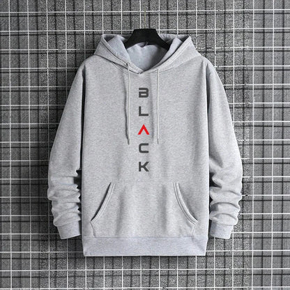 2025 New Arrival Men's Tracksuit Black Letter Print Sweatshirt + Pants Urban Causal Fashion Sportswear Fall/winter Sports Suit