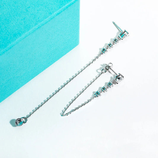 1cttw Pear Moissanite Drop Earrings 925 Sterling Silver D Color Lab Created Diamond Dangle Earrings For Women Jewelry