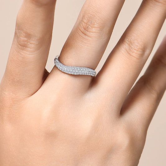 Fashion S925 Sterling Silver Engagement Classic Moissanite Diamond Ring for Women Men Real Jewelry With Certificate